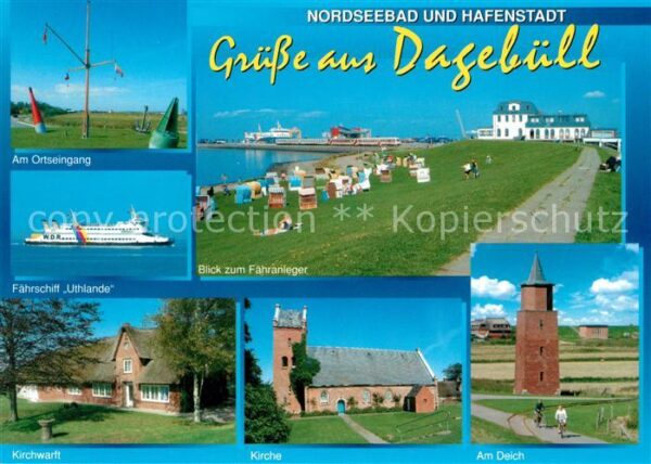 Dagebuell Fährschiff Uthlande Fähranleger Kirchwa