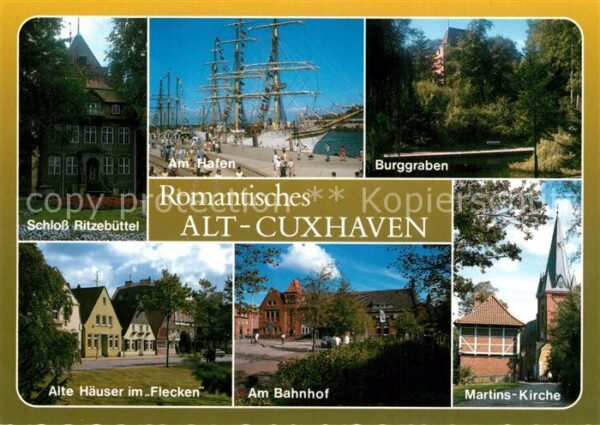 Cuxhaven Nordseebad Schloss Ritzebüttel Hafen Burggraben Al