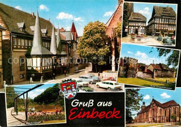 Einbeck Niedersachsen Münster Rathaus Stadtmauer Markt