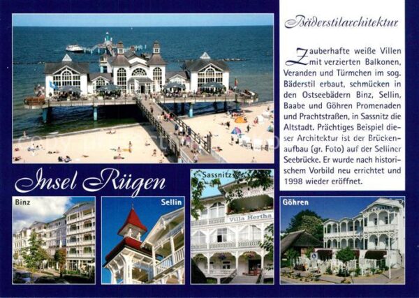Insel Ruegen Seebrücke Binz Sellin Sassnitz Göhren