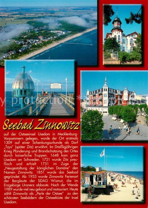 Zinnowitz Ostseebad Tauchgondel Fliegeraufnahme Schloss Kur