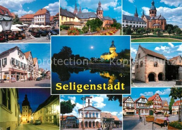 Seligenstadt Hessen Benediktinerabtei Basilika Rathaus Mark