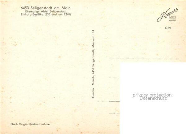 Seligenstadt Hessen Abtei Einhard Basilika – Bild 2