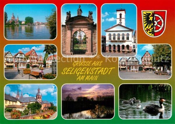 Seligenstadt Hessen Rathaus Benediktiner Abtei Fachwerkhäus