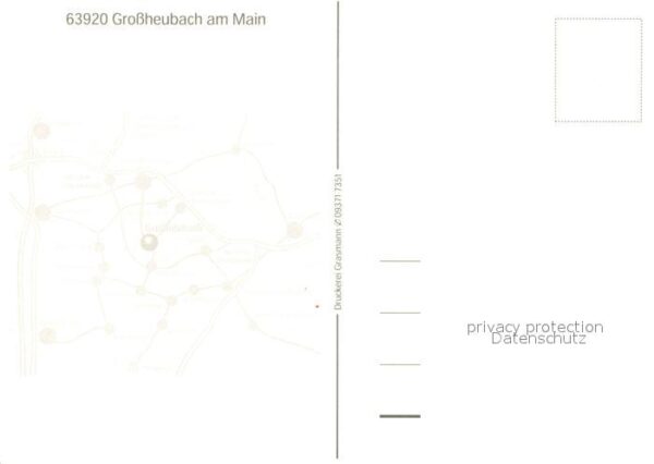 Grossheubach Kirche Fachwerkhaus Weintrauben – Bild 2