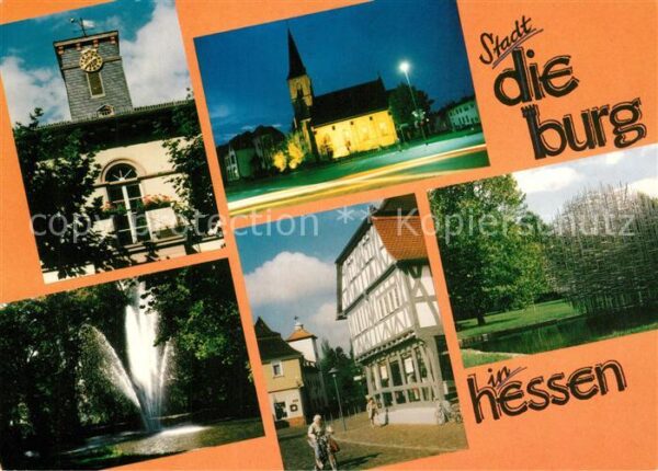 Dieburg Rathausturm Gaasbecksuhr Kirche Schloss