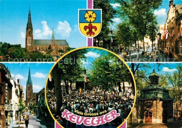 Kevelaer Kirche Fussgängerzone Innenstadt Fest