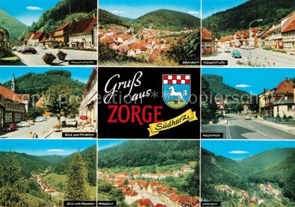Zorge Hauptstrasse Panorama Oberdorf Unterdor