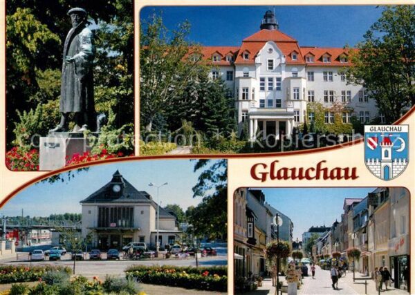 Glauchau Georgius Agricola Denkmal Statue Kranke