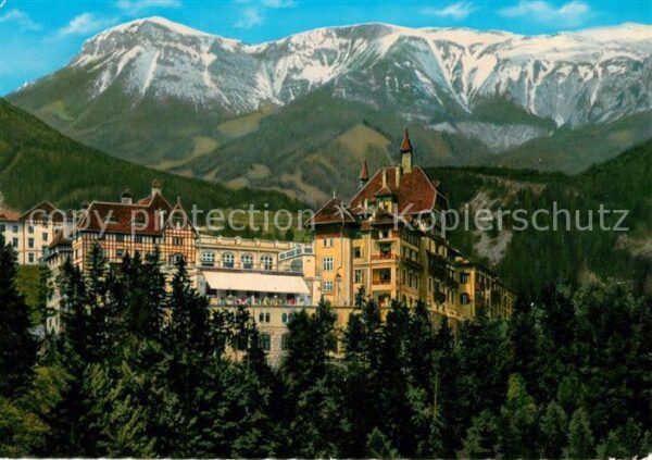 Semmering Niederoesterreich Südbahnhotel gegen Rax