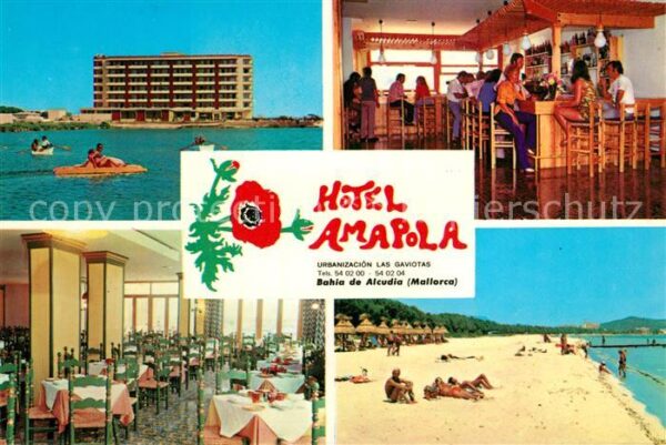 Bahia de Alcudia Hotel Amapola Restaurant Strand