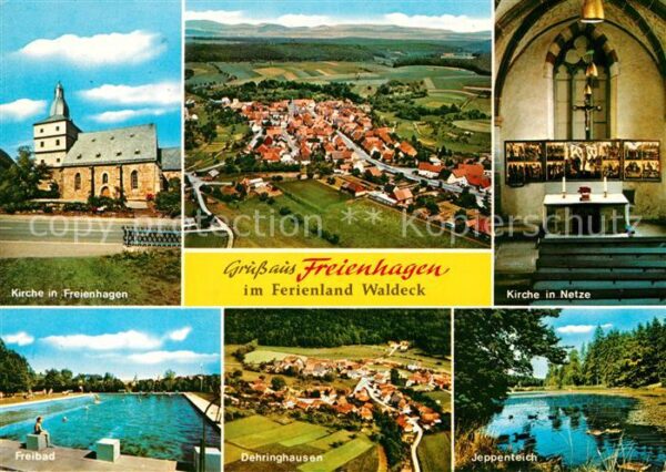 Freienhagen Waldeck Kirche Freibad Jeppenteich Dehringhause