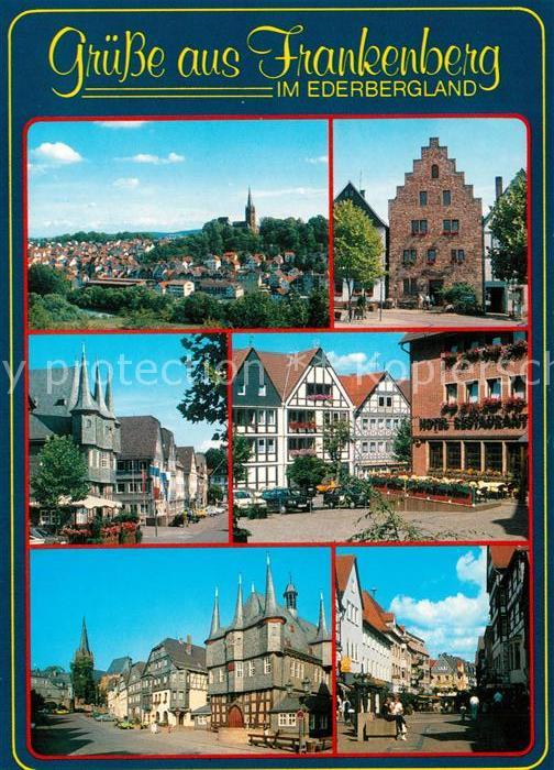 Frankenberg Eder Stadtpanorama Giebelhaus Altstadt Fachw