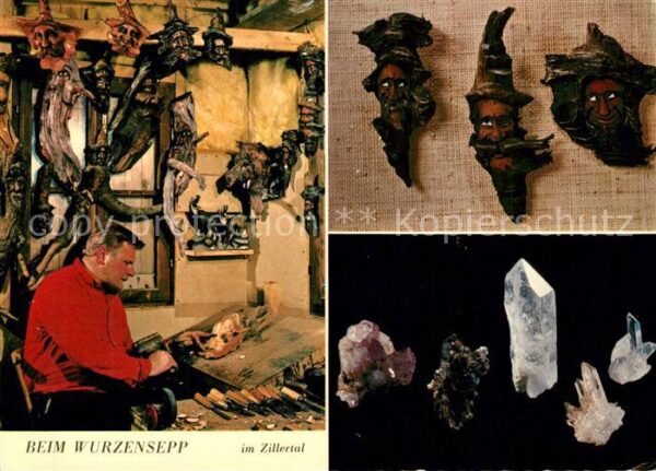 Zell Ziller Tirol Wurzensepp Schnitzerei Mineralien Kunst