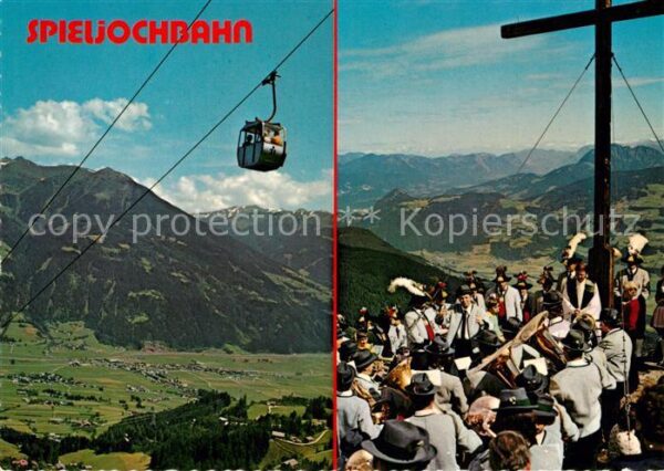 Fuegen Spieljochbahn Gipfelkreuz Gipfelmesse S