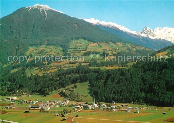 Stumm Zillertal Alpenpanorama Fliegeraufnahme