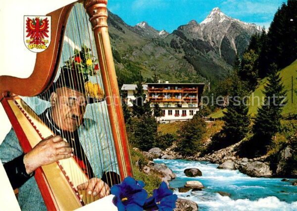 Mayrhofen Zillertal Harfenspiel Musikinstrument Alpengastha