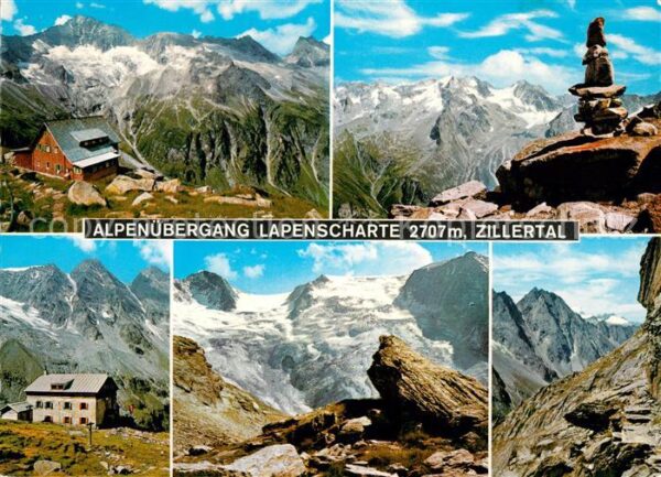 Zillertal Tirol Alpenübergang Lapenscharte Gebirgspanor