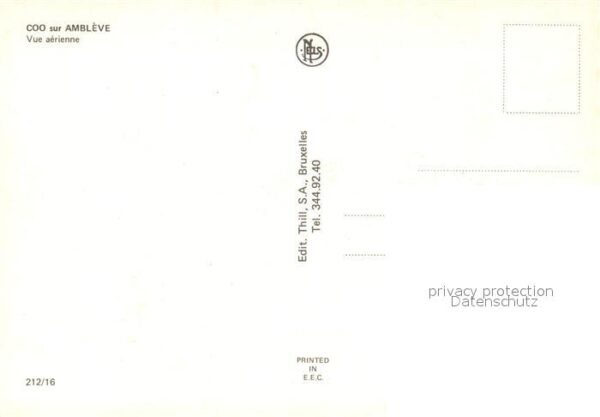 Coo Stavelot Les Cascades Wasserfälle Fliegeraufnahm – Bild 2