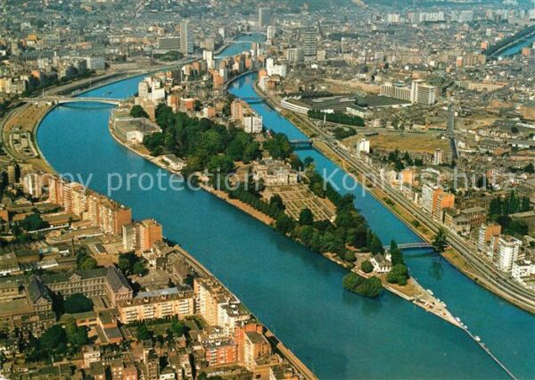 Liege Luettich Panorama Fliegeraufnahme