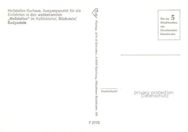 Boeckstein Heilstollen Kurhaus Nassfeldertal – Bild 2