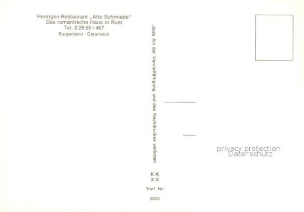Rust Burgenland Heurigen Restaurant Alte Schmiede Hausm – Bild 2