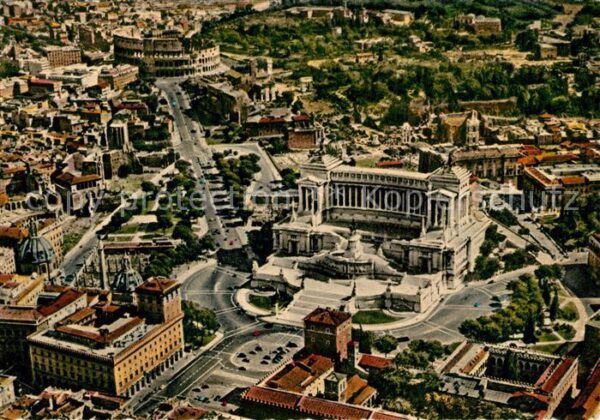 Roma Rom Panorama dall aereo Monumento a Vittori