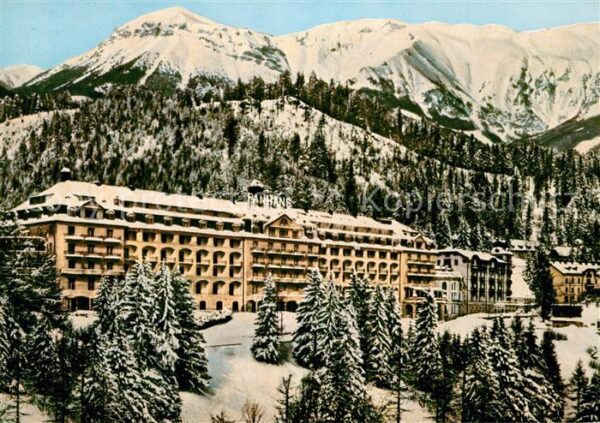 Semmering Niederoesterreich Grand Hotel Panhans gegen die Rax im Wi