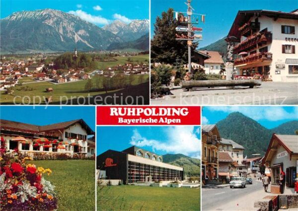 Ruhpolding Fliegeraufnahme Maibaum Rauschberg Sonn