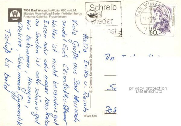 Bad Wurzach Marien-Brunnen Kurhaus Erikablüte im Ri – Bild 2
