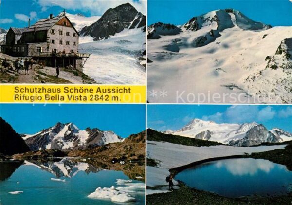 Schnals Bozen Suedtirol Schwarze Wand Schutzhaus Schöen Aussich