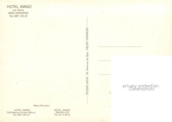 Verviers Liege Wallonie Fliegeraufnahme Hotel Amigo – Bild 2