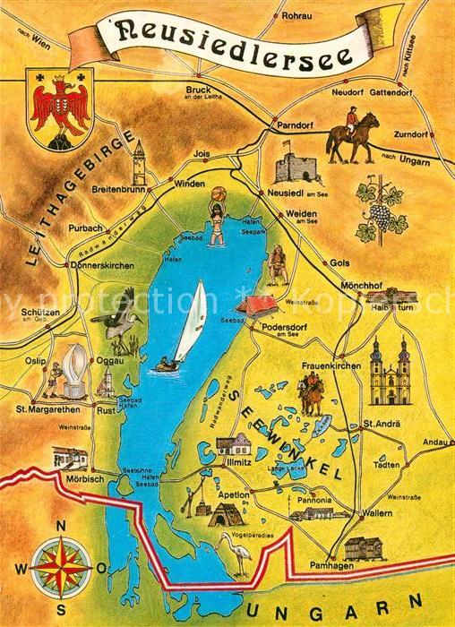 Neusiedl See Lageplan Neusiedlersee