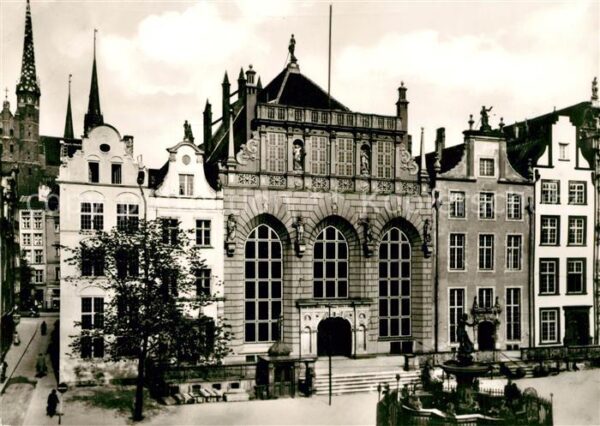 Danzig Westpreussen Langer Markt mit Artushof