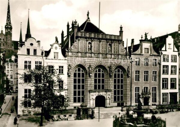 Danzig Westpreussen Langer Markt mit Artushof