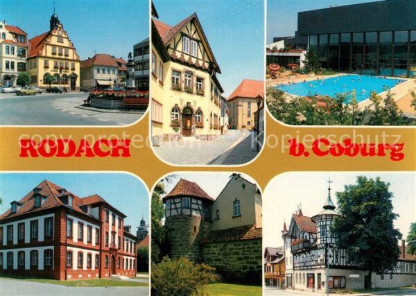 Rodach Bad Freibad Fachwerk