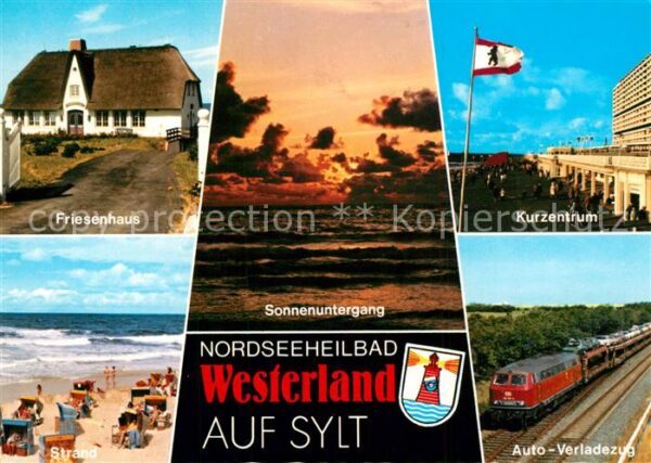 Westerland Sylt Friesenhaus Kurzentrum Strand Autoverla