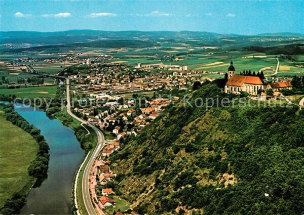 Bogen Niederbayern Fliegeraufnahme Marienwallfahrt Bogenbe