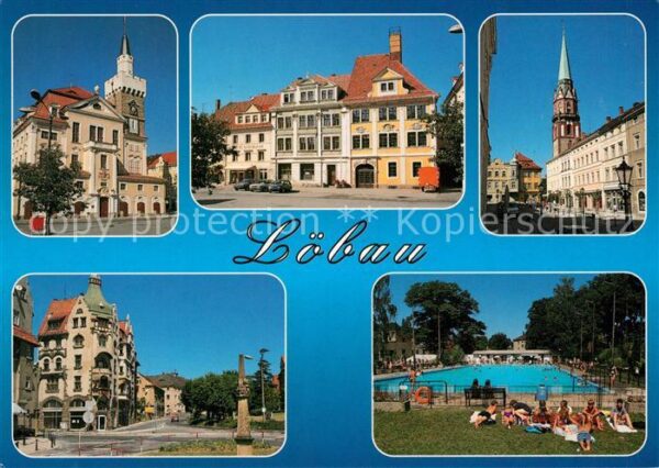 Loebau Sachsen Freibad Kirchen