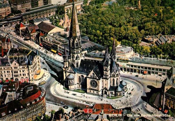 Berlin Fliegeraufnahme alte Gedächtniskirche