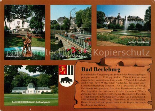 Bad Berleburg Goetheplatz Odeborn Schloß-Berleburg Lu