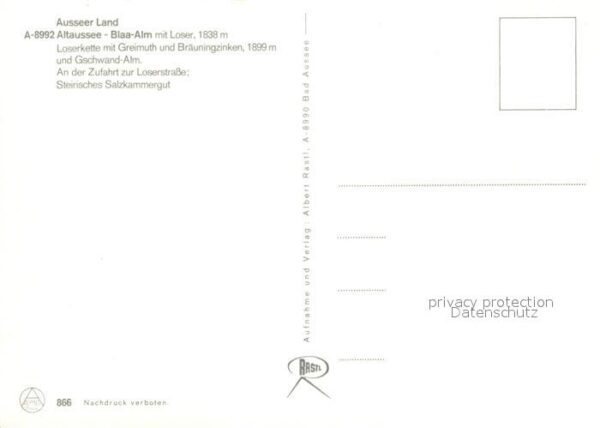 Altaussee Blaa-Alm Loserkette – Bild 2