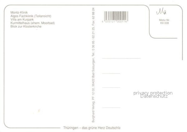 Bad Klosterlausnitz Moritz-Klinik Algos-Klinik Villa am Kur – Bild 2