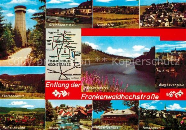 Teuschnitz Tschirn Burg-Lauenstein Ködeltalsperre