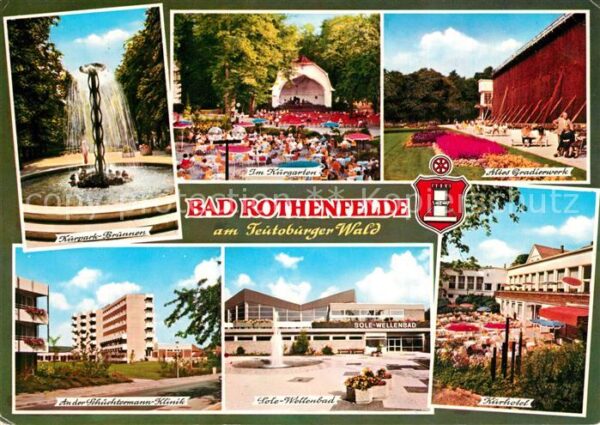 Bad Rothenfelde Kurpark Brunnen Gradierwerk Kurgarten W