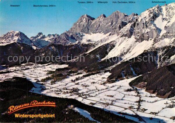 Ramsau Dachstein Steiermark Fliegeraufnahme Hochplateau mit Dachste