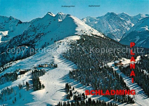 Schladming Obersteiermark Planai Fliegeraufnahme Dachstein