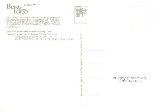 Obsteig Tirol Hotel Bergland – Bild 2