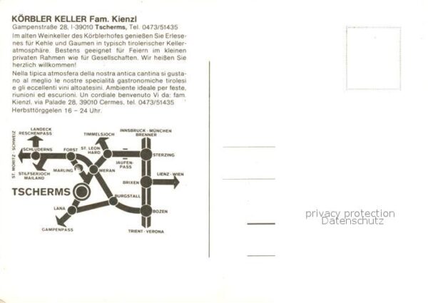 Tscherms Körbler-Keller Restaurant – Bild 2