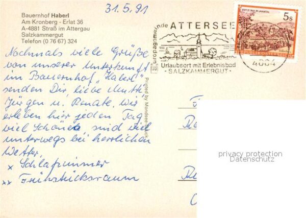 Strass Attergau Bauernhof Haberl Fliegeraufnahme mit Se – Bild 2